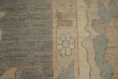 Gray Oushak Turkish Area Rug 8×10 Hand-knotted Wool Oriental Carpet for Any Room