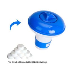 2Pcs Swimming Pool Spa Chemical Dispenser Tablet Holder – Chlorine Bromine Float
