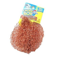 3 Chore Boy Copper Scrubbers Scouring Pad, 100% Pure Copper Steelwool NEW