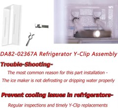 DA82-02367A Refrigerator Y-Clip Assembly Kit Fits for Refrigerator Icemaker R…