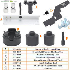 Camshaft Alignment Holding Timing Kit Balance Shaft Preload Tool Crankshaft Damp