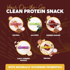 100% Grass Fed Summer Sausage Beef Sticks Free Beef Snack – High Protein…..
