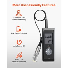 Uimoso Portable Dissolved Oxygen Meter Kit, Range 0.0-20.0 mg/L