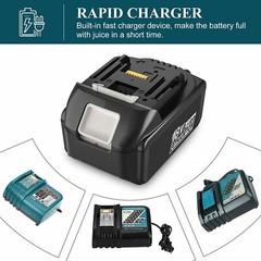 2 PCS 18V Extended Capacity 8.0Ah Battery for Makita Power Tool BL1860 BL1860B