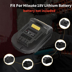 For Milwaukee M18 Battery Adapter, Adaptor Convert for Milwaukee 18V Battery to