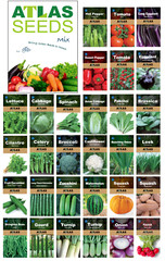 Atlas Vegetable Seeds Survival Garden Kit – Over 50,000 Seeds, 29 Varieties