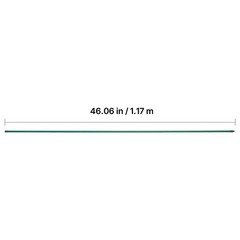 Garden Stakes, 50 Pack, 46.06 inch, Plastic-Coated Metal Plant Supports, Durable