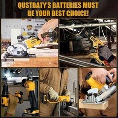2Pack For DeWalt 20V 20 Volt Max XR 12.0AH Lithium Battery DCB206-2 / Charger