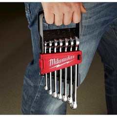 Milwaukee Tool 48-22-9506 Metric Ratcheting Combination Wrench Set, 7-Piece