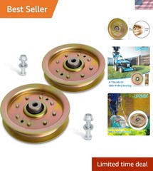 Durable Gold Bronze Idler Pulley – Compatible with Cub Cadet & Troy-Bilt, 2-Pack