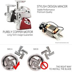 Commercial 2800W Power Electric Meat Grinder Household Sausage Maker Stuffer US