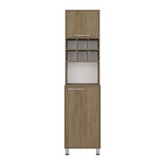 80″ Tall Kitchen Pantry Cabinet with Double Doors & Spice Cubbies