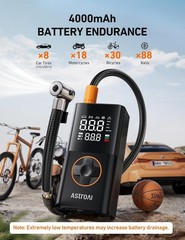 AstroAI L7 Portable Tire Inflator 150PSI Cordless Air Compressor Car Bike Pump