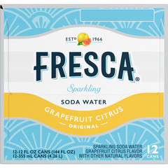 Fresca grapefruit citrus Soda Pop, 12 fl oz, 12 Pack Cans…..