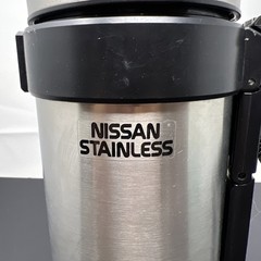 NISSAN Stainless Steel 1 Liter Vacuum Beverage Container NCB-10 W/ Nylon Strap