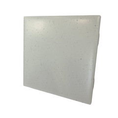 Freckled 4.25 in Ceramic Tile Specs Dots Subway Square Vintage Off White Matte