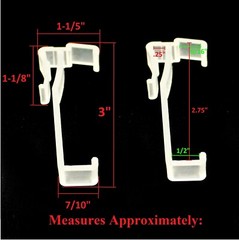 3 Inch Valance Clips For Horizontal Faux wood & Wood Blinds Parts – Pick a Pack