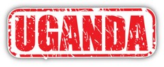 Uganda Grunge Stamp Car Bumper Sticker Decal