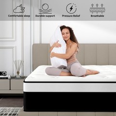 8″10″12″14″ Gel Memory Foam Mattress in a Box Pocket Spring Twin Full Queen King