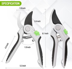 Professional Premium Pruning Shears, Hand Pruners, Garden Clippers