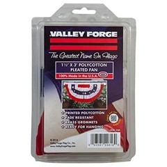 Valley Forge® American Fan Flag 1.5′ x 3′ Polycotton Sentinel® 100% Made in…
