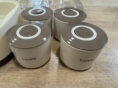 Luvele Pure Yogurt Maker 4x 400ml (4x 13.5oz.) Jars SCD & GAPS DIET 1.5L Cap