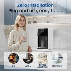 UV Countertop Reverse Osmosis Water Filter System, Hot RO System, 8 Stage