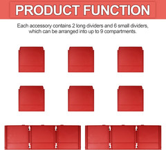 2026Upgrade 48-22-8472 Packout Divider/Organizer for Milwauke Packout 2 Drawer T