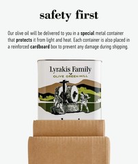 Lyrakis Family | Cretan Extra Virgin Olive Oil | High Phenolic | Cold Pressed