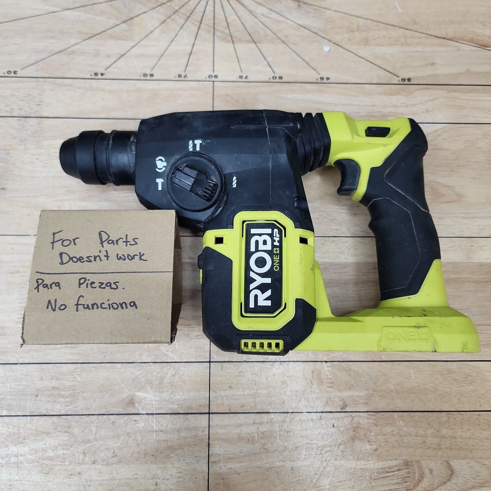 FOR PARTS Ryobi P223 18V 1” Cordless Rotary Hammer Drill