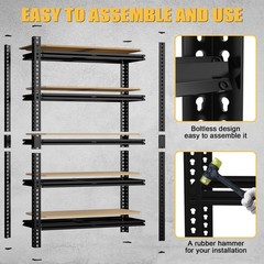 Heavy Duty Metal Shelving Unit Garage Storage Shelves Adjustable Utility Rack