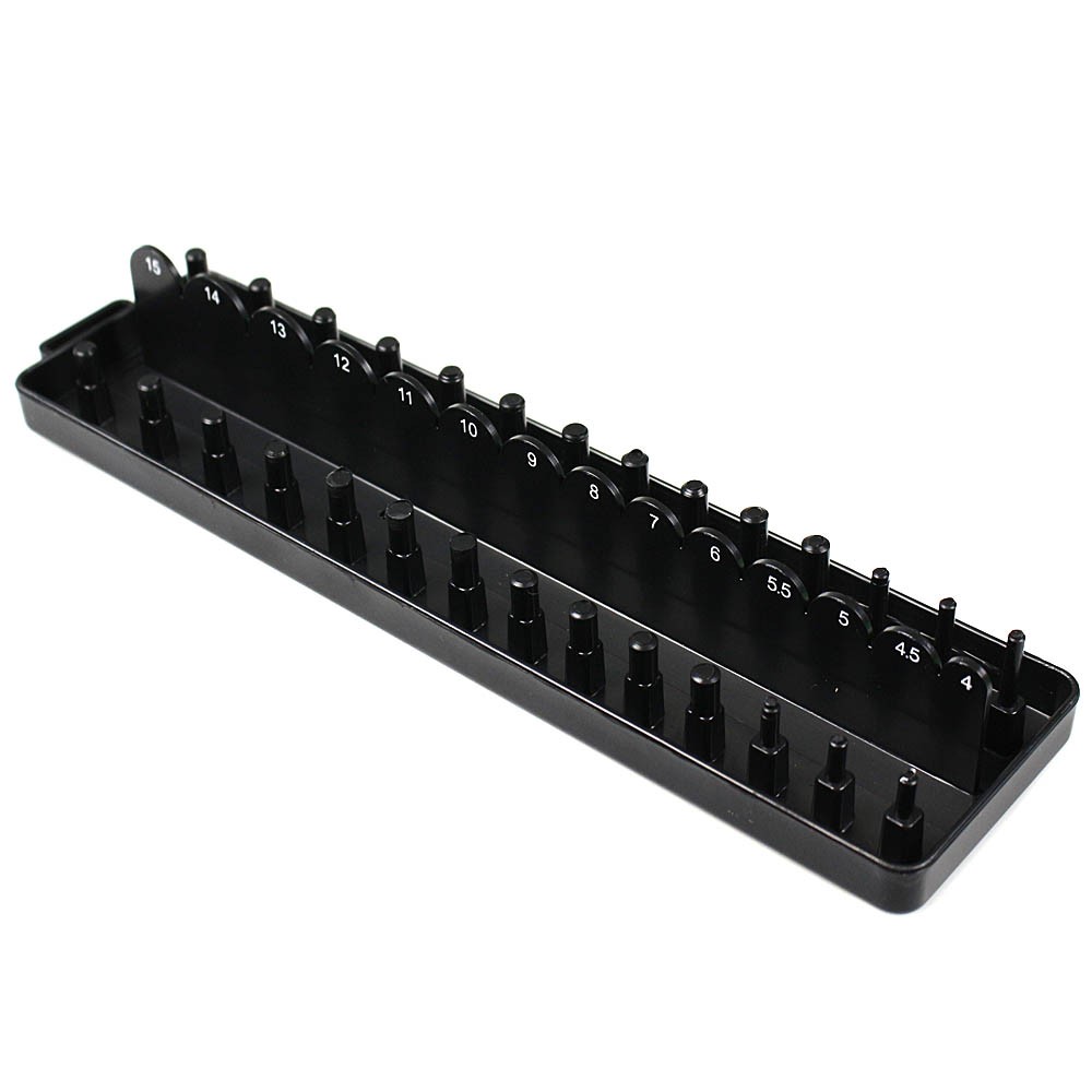 1/4″ 3/8″ 1/2″ Drive SAE Metric Socket Tray Holders Tool Organizer Single or Set