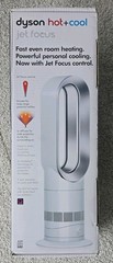 NEW Dyson AM09 Hot+Cool Tower Fan – White/Silver, Jet Focus