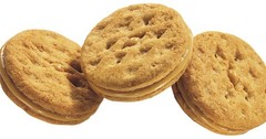 Girl Scouts 8 oz PEANUT BUTTER SANDWICH Oatmeal Cookies ** BB 9/2026 **