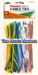 200 Pack Assorted Colors 6 inch Wire Cable Ties Nylon Zip Tie Down Wraps Straps