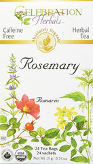 Rosemary Leaf Tea Organic 24 Bag, 0.74 Ounce