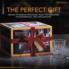 Nachtmann Noblesse Crystal Shot Glass, Set of 4, 2.4 Inches Tall – Clear