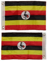 12×18 Uganda 2ply Double Sided 12″x18″ Flag Grommets