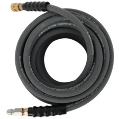 50ft x 3/8″ Pressure Washer Hose Non-Marking – 4000 PSI Gray With Couplers