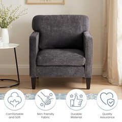 Modern Accent Chairs for Living Room, Corner Chairs for Adults, 1 Pack Grey