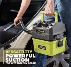 Ryobi PCL733B ONE 18V Cordless 1 gal Wet/Dry Vacuum – Green