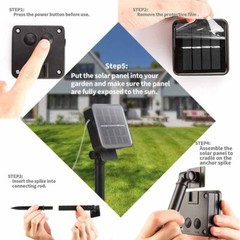 23Ft 50 LED Outdoor Solar Powered String Lights for Patio Yard Porch Party Decor