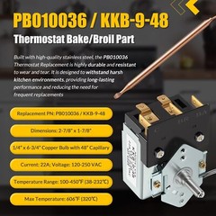 PB010036 Bake/Broil Thermostat for Viking Ranges, Induction, Electric, Gas Ovens