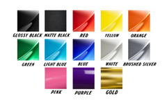 Custom Laser Cut Car Fender Acrylic Emblem Badge MULTI COLOR Custom Text Names