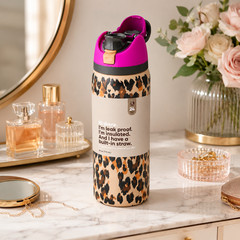 NEW Owala “Wild At Heart” 32oz Sip Free Limited Edition UO Cheetah Leopard Print