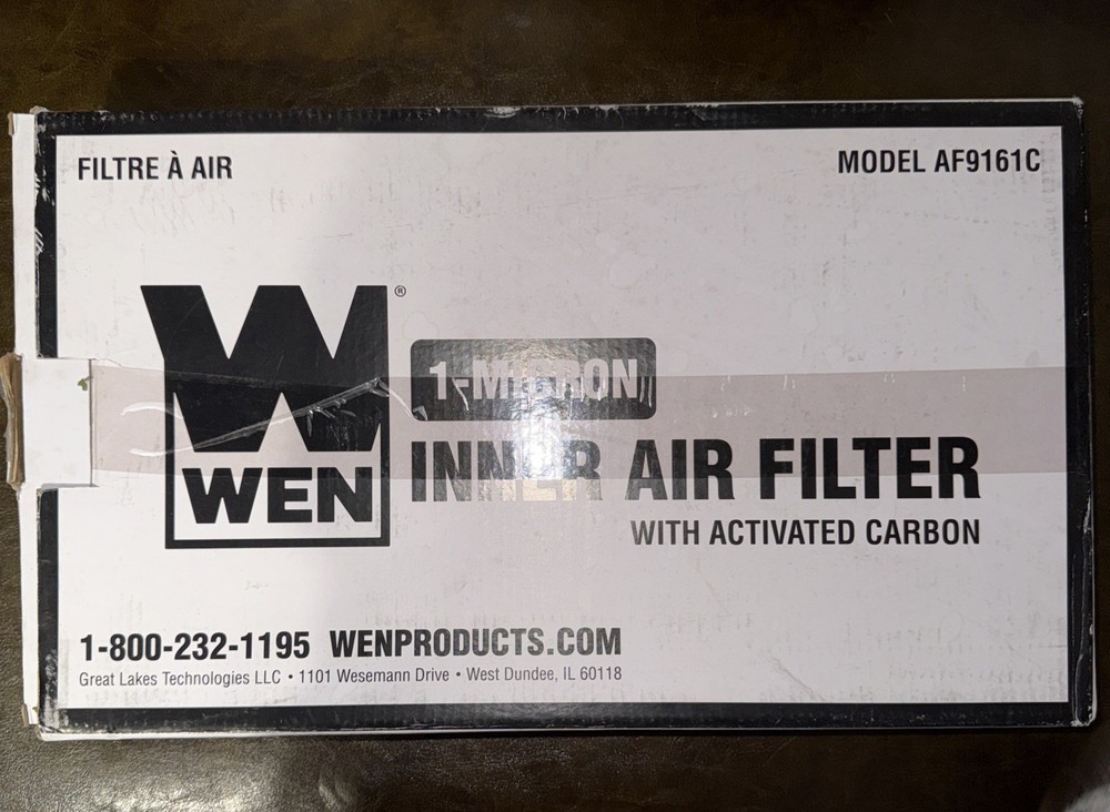 1-Micron Activated Carbon Inner Air Filter for Allergen/Odor Removal WEN