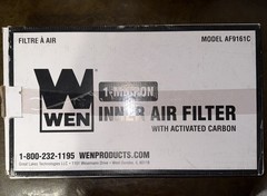 1-Micron Activated Carbon Inner Air Filter for Allergen/Odor Removal WEN
