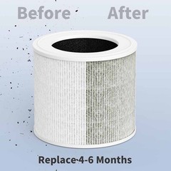 1-2X Core Mini Replacement True HEPA Filter for LEVOIT Core Mini Air Purifier US