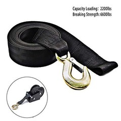 Boat Winch Strap, Heavy Duty Tow Straps with Hook and Loop End for Boat, Trai…