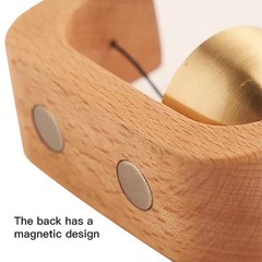 Magnetic Wood Doorbell Shopkeepers Bell Brass Entryway Wind Chime Home Decor